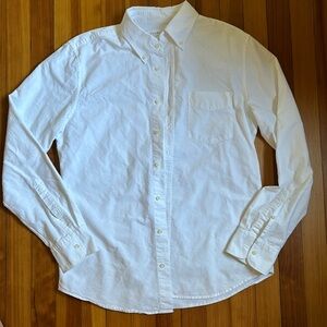 Men’s Everlane White Button Down Oxford Shirt, M